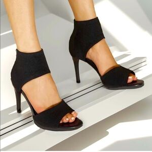 JishinGal Peep Toe Heels